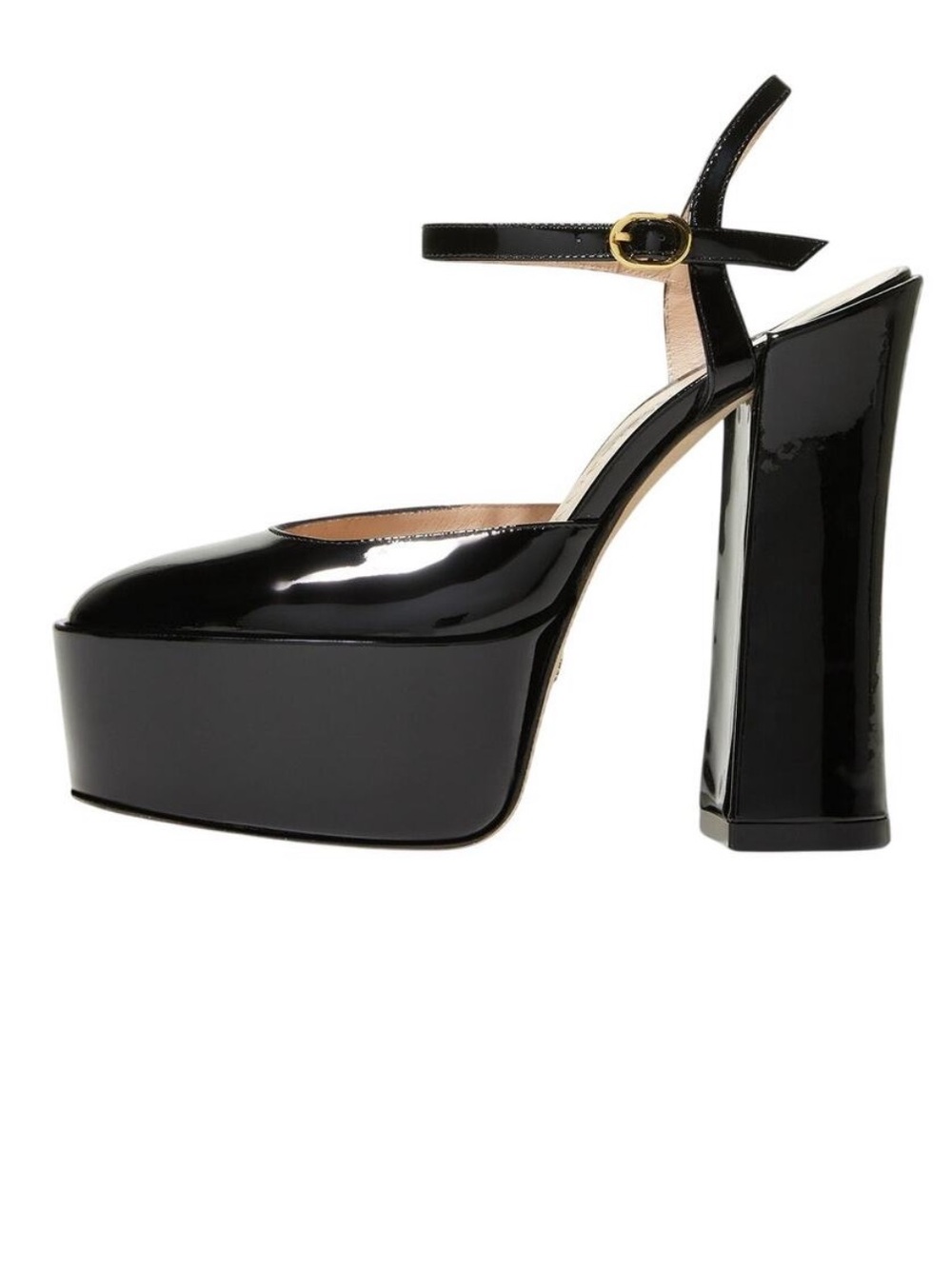 Stuart Weitzman Skyhigh 145 Ankle-Strap Platform Pumps